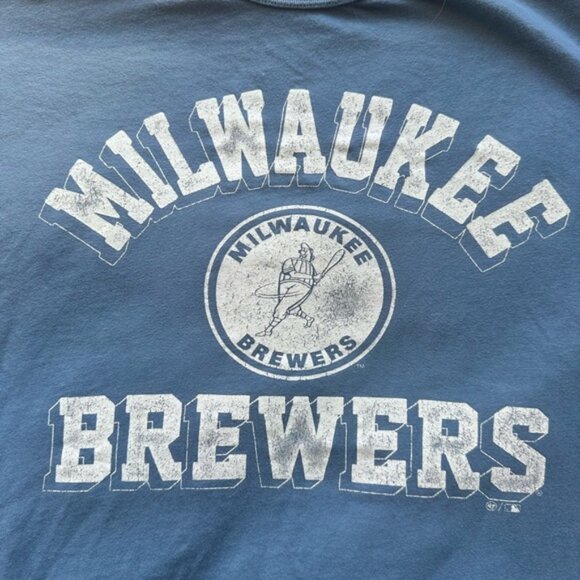 47 Blue Milwaukee Brewers T-Shirt - Picture 2 of 4